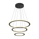 pendant luminaire ONE FLAT TRIPLE IP20, black dimmable