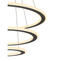 pendant luminaire ONE FLAT TRIPLE IP20, black dimmable