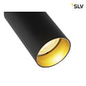 SLV Vg- og Loftlampe KAMI 1-flamme GU10 IP20, guld, sort