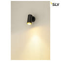 SLV wall and ceiling luminaire KAMI 1 flame GU10 IP20, gold, black