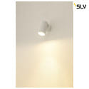 SLV wall and ceiling luminaire KAMI 1 flame GU10 IP20, white