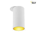 SLV Indbygnings loftlampe KAMI 1-flamme GU10 IP20, guld, hvid