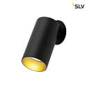 SLV Indbygnings loftlampe KAMI 1-flamme GU10 IP20, guld, sort