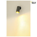 SLV ceiling recessed luminaire KAMI 1 flame GU10 IP20, gold, black