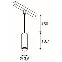 SLV pendant luminaire LALU� MIX&MATCH IP20, black dimmable
