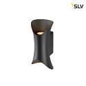 SLV outdoor wall luminaire MODELA UP/DOWN IP65, black dimmable