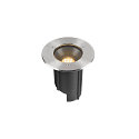 SLV floor recessed luminaire DASAR� M round, swivelling, DALI controllable, passable IP67, stainless steel dimmable