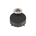 SLV floor recessed luminaire DASAR� M round, swivelling, DALI controllable, passable IP67, stainless steel dimmable
