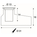 SLV floor recessed luminaire DASAR� M round, swivelling, DALI controllable, passable IP67, stainless steel dimmable
