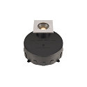 SLV floor recessed luminaire DASAR� M square, swivelling, DALI controllable, passable IP67, stainless steel dimmable