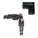 SLV 3-phase L-connector S-TRACK PHASE & DALI surface-mounted version, DALI controllable, with feed-in option, codable, black
