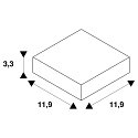 SLV 3-faset L-tilslutning S-TRACK PHASE & DALI overflademonteret version, DALI styrbar, med mulighed for indf�dning, kodningsbar