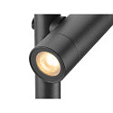 SLV Jordspydslampe HELIA SLIM POLE SINGLE IP65, sort