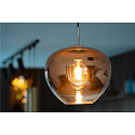 SLV pendant luminaire PANTILO CONVEX 29 E27 IP20, chrome