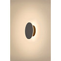 SLV outdoor wall luminaire D-RING S PHASE IP65, black dimmable