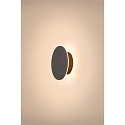 SLV outdoor wall luminaire D-RING S PHASE IP65, black dimmable