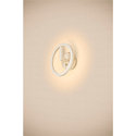 SLV outdoor wall luminaire Q-RING SENSOR with sensor, switchable IP54, white 