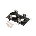SLV Ring NEW TRIA� 155 2-flammer, indbygget version, sort