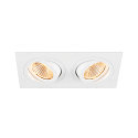 SLV Ring NEW TRIA� 155 2-flammer, indbygget version, hvid