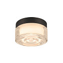 SLV V�g- og Loftlampe CYFT WAVE egnet til VDU-arbejdsstationer IP44, sort, lakeret d�mpbar