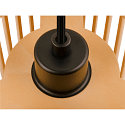 SLV pendant luminaire WUD - CYLINDRIC cylindrical E27 IP20, wood, black dimmable