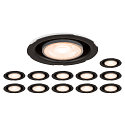 SLV Downlight UNIVERSAL DOWNLIGHT IP20 PHASE 38� svingbar, CCT Switch, s�t med 2, kablet gennem, uden kantb�nd IP20