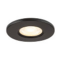 SLV D�ksel UNIVERSAL DOWNLIGHT IP65 rund, stiv, lukket, luftt�t, sort