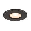 SLV D�ksel UNIVERSAL DOWNLIGHT IP65 rund, stiv, lukket, luftt�t, sort