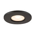 SLV D�ksel UNIVERSAL DOWNLIGHT IP65 rund, stiv, lukket, luftt�t, sort