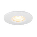 SLV D�ksel UNIVERSAL DOWNLIGHT IP65 rund, stiv, lukket, luftt�t, hvid