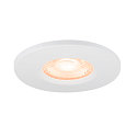 SLV D�ksel UNIVERSAL DOWNLIGHT IP65 rund, stiv, lukket, luftt�t, hvid
