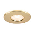 SLV D�ksel UNIVERSAL DOWNLIGHT IP65 rund, stiv, lukket, luftt�t, guld mat