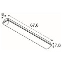 SLV Fugtt�t armatur WATERPROOF V 600 ON-OFF CCT Switch, omskiftelig, multipower, kablet gennem IP66, gr� 