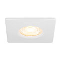 SLV D�ksel UNIVERSAL DOWNLIGHT IP65 firkantet, stiv, lukket, luftt�t, hvid