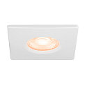 SLV D�ksel UNIVERSAL DOWNLIGHT IP65 firkantet, stiv, lukket, luftt�t, hvid