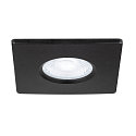 SLV D�ksel UNIVERSAL DOWNLIGHT IP65 firkantet, stiv, lukket, luftt�t, sort