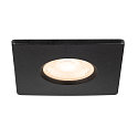 SLV D�ksel UNIVERSAL DOWNLIGHT IP65 firkantet, stiv, lukket, luftt�t, sort