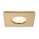 SLV D�ksel UNIVERSAL DOWNLIGHT IP65 firkantet, stiv, lukket, luftt�t, guld mat