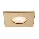 SLV D�ksel UNIVERSAL DOWNLIGHT IP65 firkantet, stiv, lukket, luftt�t, guld mat