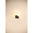 SLV V�glampe VARYT rund, uden sk�rm E14 IP44, sort d�mpbar