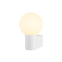 SLV V�glampe VARYT rund, uden sk�rm E14 IP44, hvid d�mpbar