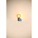 SLV V�glampe VARYT rund, uden sk�rm E14 IP44, chrom d�mpbar