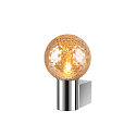 SLV V�glampe VARYT rund, uden sk�rm E14 IP44, chrom d�mpbar