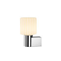SLV V�glampe VARYT rund, uden sk�rm E14 IP44, chrom d�mpbar