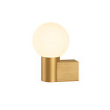 SLV V�glampe VARYT rund, uden sk�rm E14 IP44, messing d�mpbar