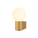 SLV V�glampe VARYT rund, uden sk�rm E14 IP44, messing d�mpbar