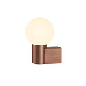SLV V�glampe VARYT rund, uden sk�rm E14 IP44, kobber d�mpbar