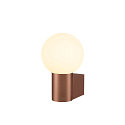 SLV V�glampe VARYT rund, uden sk�rm E14 IP44, kobber d�mpbar