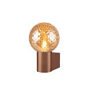 SLV V�glampe VARYT rund, uden sk�rm E14 IP44, kobber d�mpbar