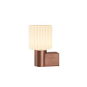 SLV V�glampe VARYT rund, uden sk�rm E14 IP44, kobber d�mpbar